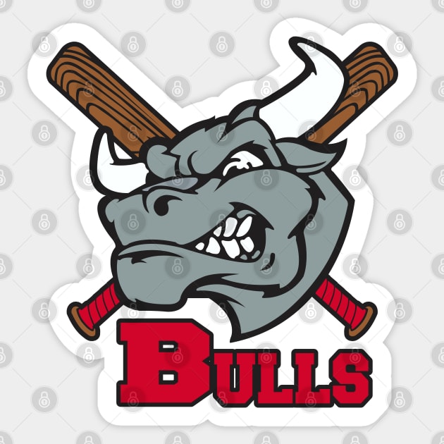 Bulls Baseball Logo Sticker by DavesTees